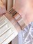Hasır Kordonlu Rose Gold Kararmaz Renk Atmaz 3 Atm Özel Tasarım Kadın Kol Saat BF21040CWT 4