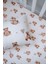 Pofuduk Ayılı Bebek Lastikli Çarşaf Seti (70X110+15) - Fluffy Bear 3
