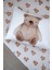 Pofuduk Ayılı Bebek Lastikli Çarşaf Seti (70X110+15) - Fluffy Bear 4
