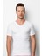 Erkek Ribana V Yaka Slim Fit T-Shirt Fanila 2130 (3 Adet) 1