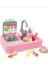 7010 Modern Lavabo Pilli Çeşmeli Mutfak 25 Prç Pembe 1