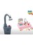 7010 Modern Lavabo Pilli Çeşmeli Mutfak 25 Prç Pembe 3