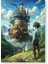 Tabby Design Howl's Moving Castle Anime Poster A 1