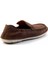 Kahve Nubuk Deri Erkek Loafer Ayakkabı E01304406001 3