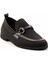 Siyah Triko Kadın Loafer Ayakkabı K01225020382 2