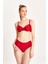 Kadın Büzgülü Balenli Toparlayıcı Yüksek Bel Bikini Takım 24S101ST 1