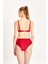 Kadın Büzgülü Balenli Toparlayıcı Yüksek Bel Bikini Takım 24S101ST 4