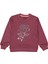 Kız Çocuk Mevsimlik Gül Baskılı Sweatshirt BGL-ST03645 1
