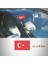 Türk Bayrağı Sticker Ön Cam Türk Bayrağı Sticker 12X8CM 1