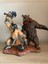 World Of Warcraft Rexxar ve Misha Character Figure Figür Wow Rexxar ve Ayı Misha Obje 25CM Büyük Boy 5