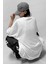 Kadın Free Life Beyaz Bisiklet Yaka Oversize Salas T-Shirt 3