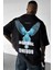Erkek Siyah Normal Is Boring Bisiklet Yaka Oversize Salaş T-Shirt 1