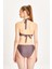 Kadın Çok Renkli Toparlayıcı Boyundan Bağlı Klasik Bel Bikini Takımı 24S107ST 5