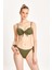Kadın Yeşil Push Up'lı Fiyonklu Bikini Takımı 24S114ST 2