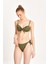 Kadın Yeşil Push Up'lı Fiyonklu Bikini Takımı 24S114ST 3
