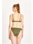 Kadın Yeşil Push Up'lı Fiyonklu Bikini Takımı 24S114ST 5