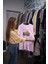 Teddy Baskılı Kadın Oversize Pembe T-Shirt 5