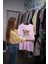 Teddy Baskılı Kadın Oversize Pembe T-Shirt 5