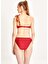 Too Salty Swimwear Kadın Bordo Dantelli Tek Omuz Bikini Takımı 24S120ST 3