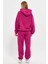 Fuşya Kadın Eşofman Takımı, 3 Iplik Oversize 3