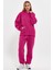 Fuşya Kadın Eşofman Takımı, 3 Iplik Oversize 4