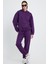 Mor Kadın Eşofman Takımı, 3 Iplik Oversize 3