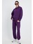 Mor Kadın Eşofman Takımı, 3 Iplik Oversize 4