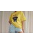 Teddy Süprem T-Shirt - Sarı Baskılı Oversize Bisiklet Yaka Kısa Kol Tişört 5
