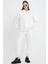 Beyaz Kadın Eşofman Takımı, 3 Iplik Oversize 2