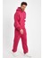 Fuşya Erkek Eşofman Takımı, 3 Iplik Oversize 1
