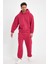 Fuşya Erkek Eşofman Takımı, 3 Iplik Oversize 3