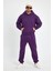 Mor Erkek Eşofman Takımı, 3 Iplik Oversize 4