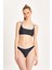 Too Salty Swimwear Kadın Siyah U Yaka Halka Detaylı Bralet Bikini Takımı 24S124ST 2