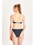 Too Salty Swimwear Kadın Siyah U Yaka Halka Detaylı Bralet Bikini Takımı 24S124ST 5