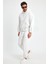 Beyaz Erkek Eşofman Takımı, 3 Iplik Oversize 5