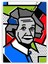 Albert Einstein Ahşap Poster 20X29 cm 1