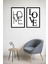 Çift Katmanlı (3d) 'home & Love Ikili Set' - Ahşap Çerçeveli Mdf Tablo 3