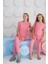 Kız Garson Kısa Kol Pembe Pijama Takım C1T8N68 1