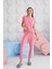 Kız Garson Kısa Kol Pembe Pijama Takım C1T8N68 3
