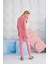Kız Garson Kısa Kol Pembe Pijama Takım C1T8N68 4