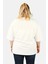 Büyük Beden Kadın V Yaka Süprem T-Shirt 4