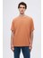 Oversize Tarçın Bisiklet Yaka %100 Pamuk T-Shirt 6HC14ORT02006 1