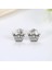 No.35 Boyutu Orijinal Terling Gümüş Earringtud Kristal Küpe Kadınlar Için Gül Altın Taç Kalp Sonsuzluk Arı Küpe Takı (Yurt Dışından) 2
