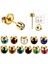Stil9 2 Adet Grup Çelik Küpe Çıtçıt Kulak Delme Tabancası Birthstone Gem Kulak Çıtçıt Küpe Damızlık Tragus Kıkırdak Helix Piercing Takı (Yurt Dışından) 4