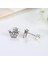 No.19 Boyutu Orijinal Terling Gümüş Earringtud Kristal Küpe Kadınlar Için Gül Altın Taç Kalp Sonsuzluk Arı Küpe Takı (Yurt Dışından) 3