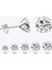 3mm Tarzı EA6185AS Kristal Küpe Kadınlar Için Yuvarlak Çiviler Gümüş Renk Zirkon Moda Takı Brinco Hediye Bucle De Oreille Femme (Yurt Dışından) 2