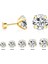 3mm Tarzı EA6185AS Kristal Küpe Kadınlar Için Yuvarlak Çiviler Gümüş Renk Zirkon Moda Takı Brinco Hediye Bucle De Oreille Femme (Yurt Dışından) 4