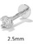 No.49 Boyutu Konserve 1 Adet Çok Boyutlu Beyaz Zirkon Mavi Göz Küpe Wometerling Gümüş Piercing Düğme Küpe Pendiente Plata Takı (Yurt Dışından) 1