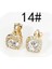 Altın Tarzı No.14 Boyutu 1 Çift Simüle Inci Klip Küpe Damızlık Cz Olmayan Deldi Küpe Kadınlar Için Kulak Klipsi Sahte Piercing Küpe Kulak Manşet Hiçbir Piercing (Yurt Dışından) 1