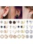 Altın Tarzı No.14 Boyutu 1 Çift Simüle Inci Klip Küpe Damızlık Cz Olmayan Deldi Küpe Kadınlar Için Kulak Klipsi Sahte Piercing Küpe Kulak Manşet Hiçbir Piercing (Yurt Dışından) 2